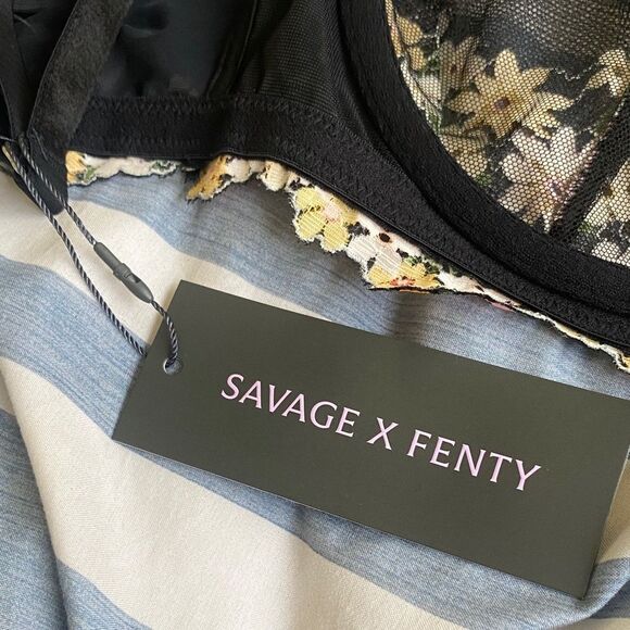 Savage X Fenty NWT 42D floral bra - Picture 6 of 7